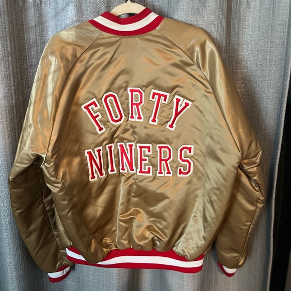 Vintage San Francisco 49ers Locker Line Good Satin Jacket Size XL - Picture 4 of 12
